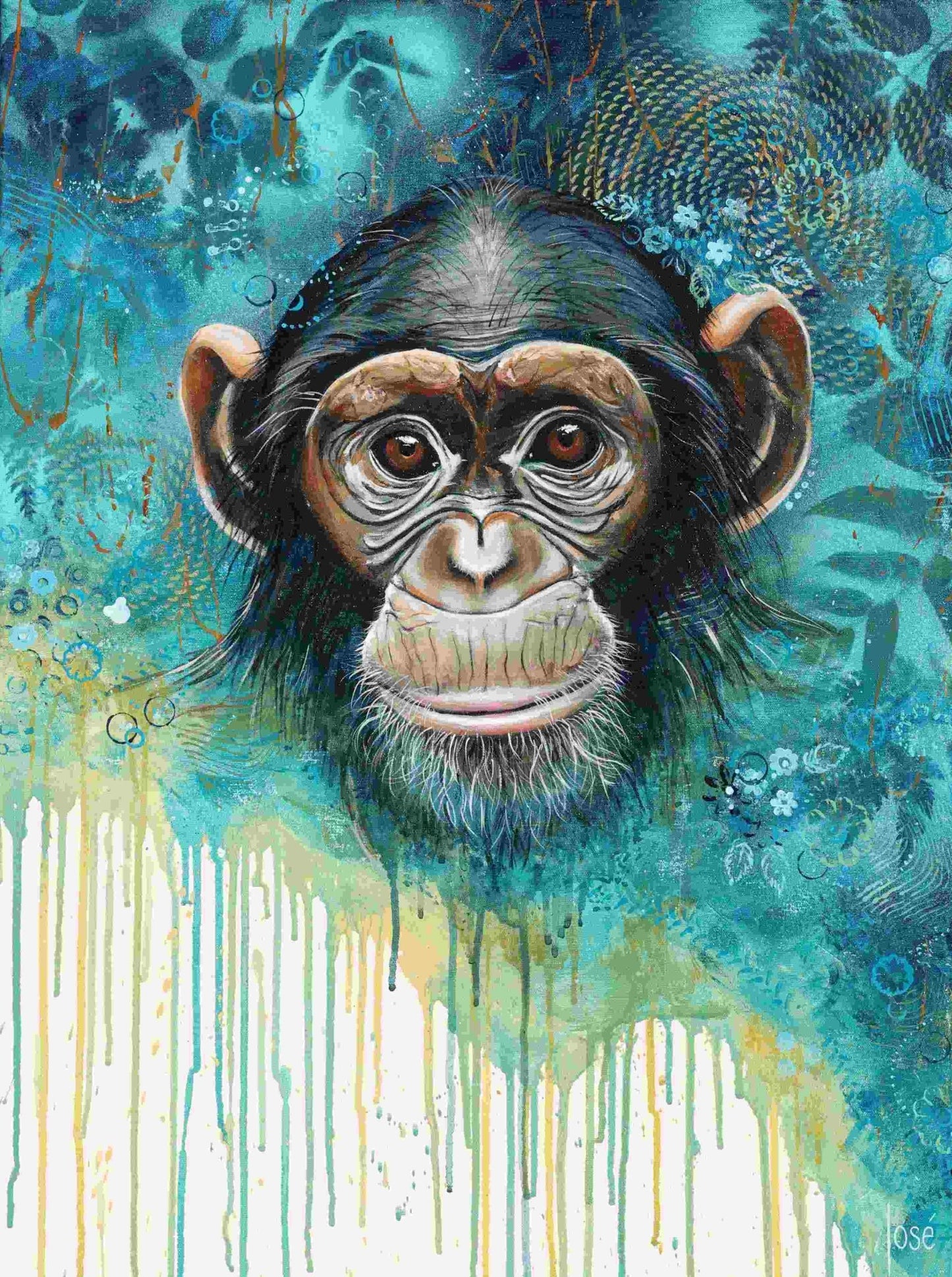 Chimpy (60 x 80cm) - ArtFusion.nl