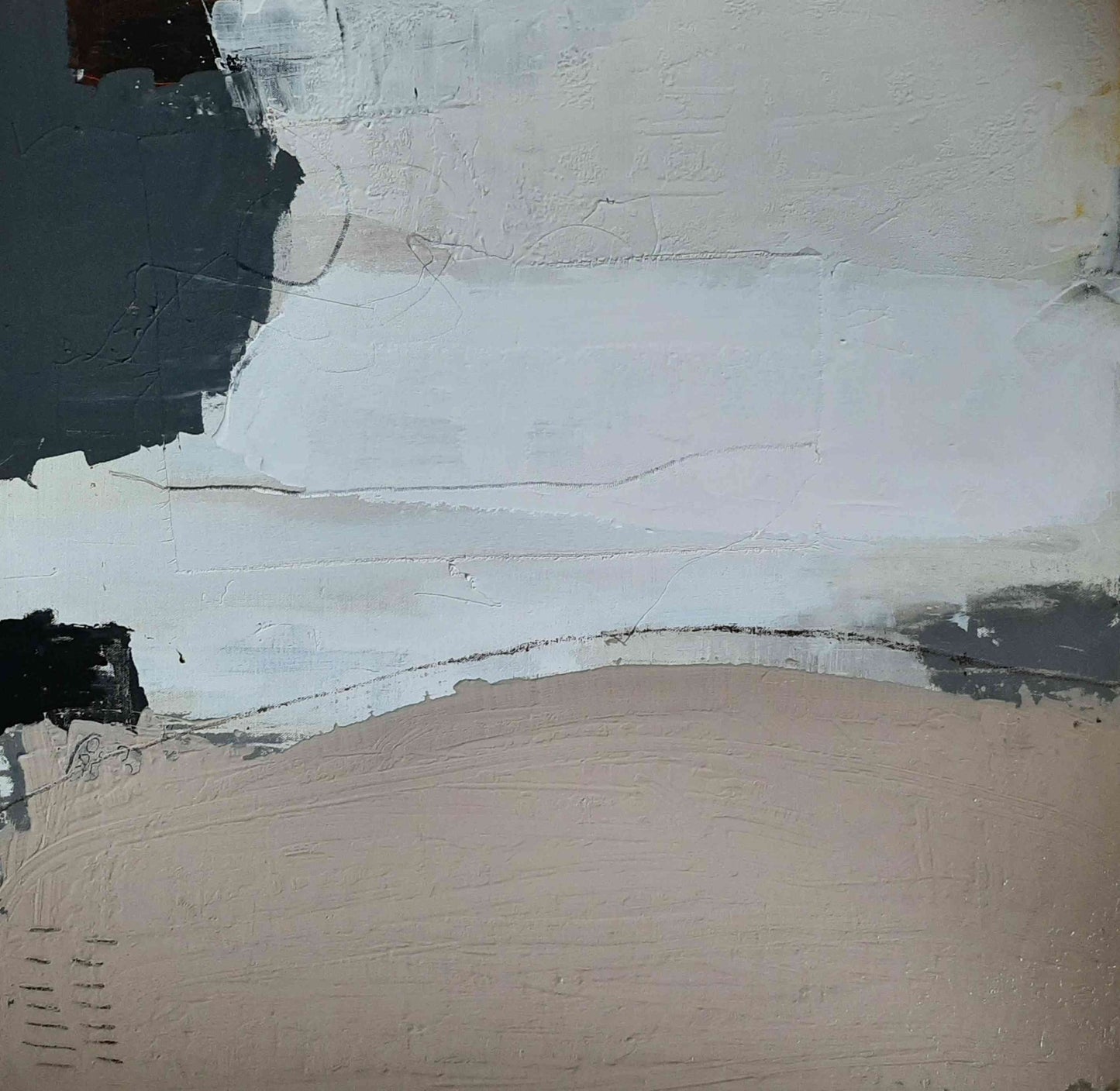 Fluid seasons no 7 (100 x 100cm) - ArtFusion.nl
