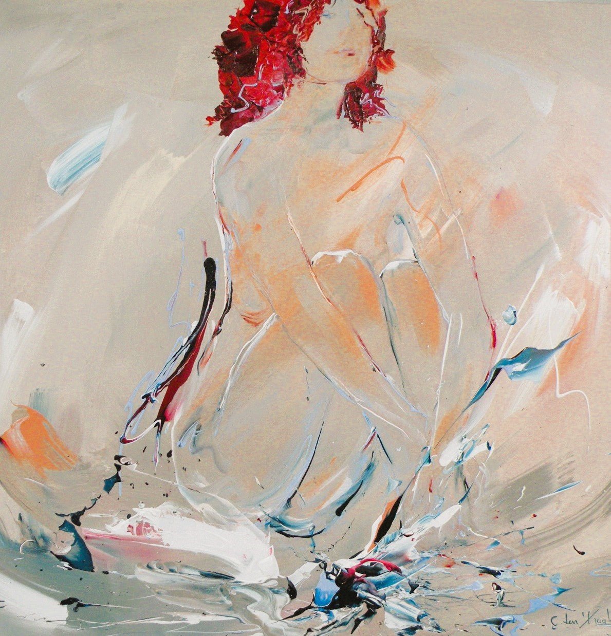 Le bain de soleil (100 x 100cm) - ArtFusion.nl