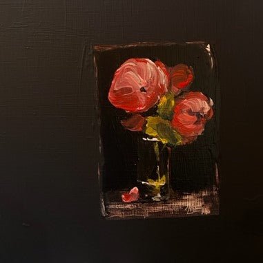 Pioenrozen (20 x 20cm) - ArtFusion.nl
