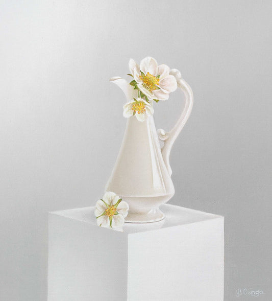 Aardbeibloesem (16 x 18cm) - ArtFusion.nl