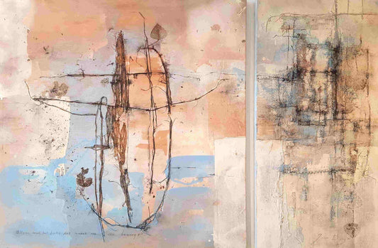 Alleen met het licht (2 luik : 120 x 120cm & 60 x 120cm) - ArtFusion.nl