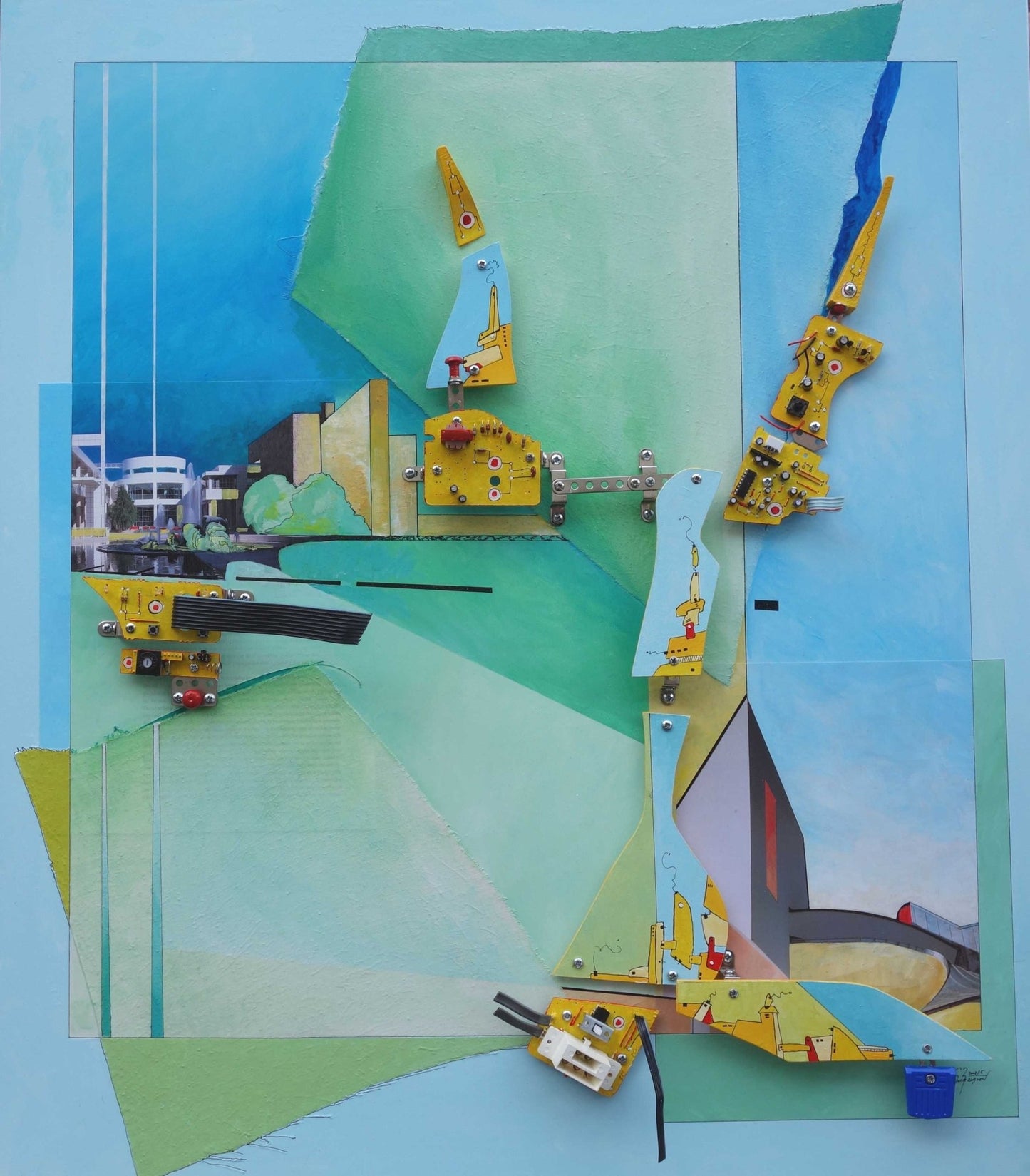 Constructie 10 (80 x 70cm) - ArtFusion.nl