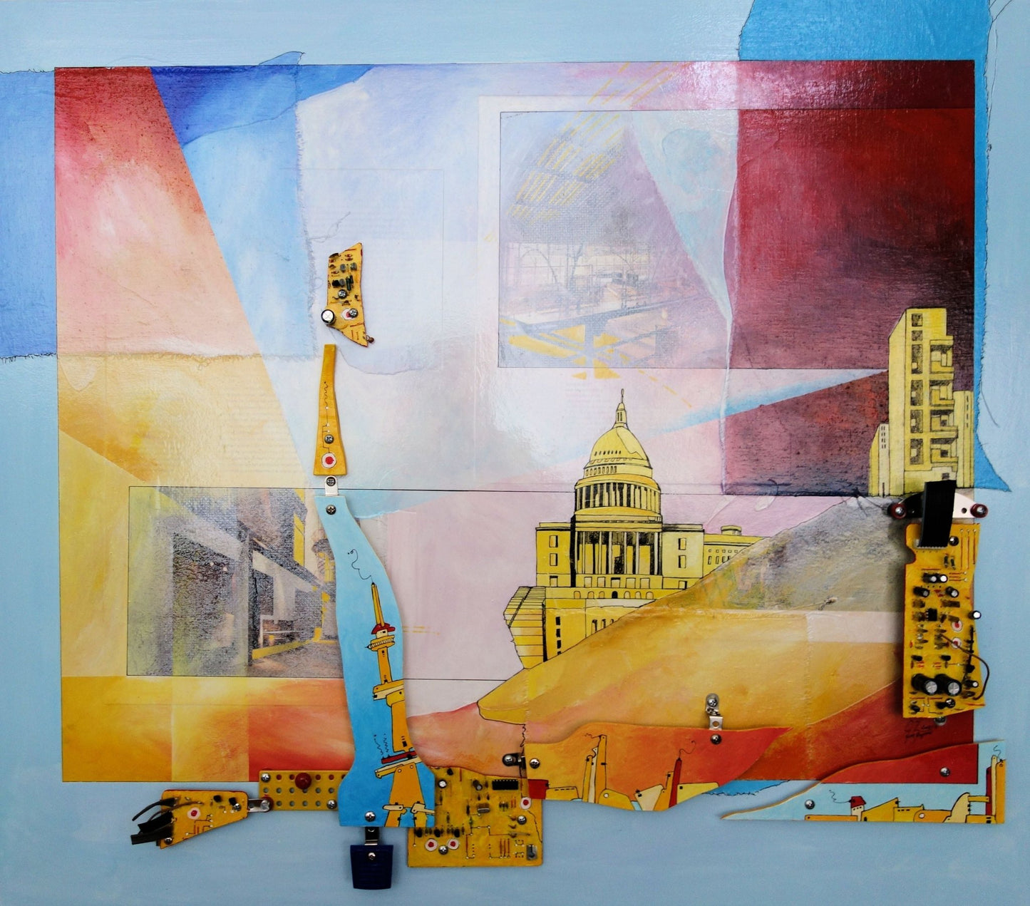 Constructie 5 (80 x 70cm) - ArtFusion.nl