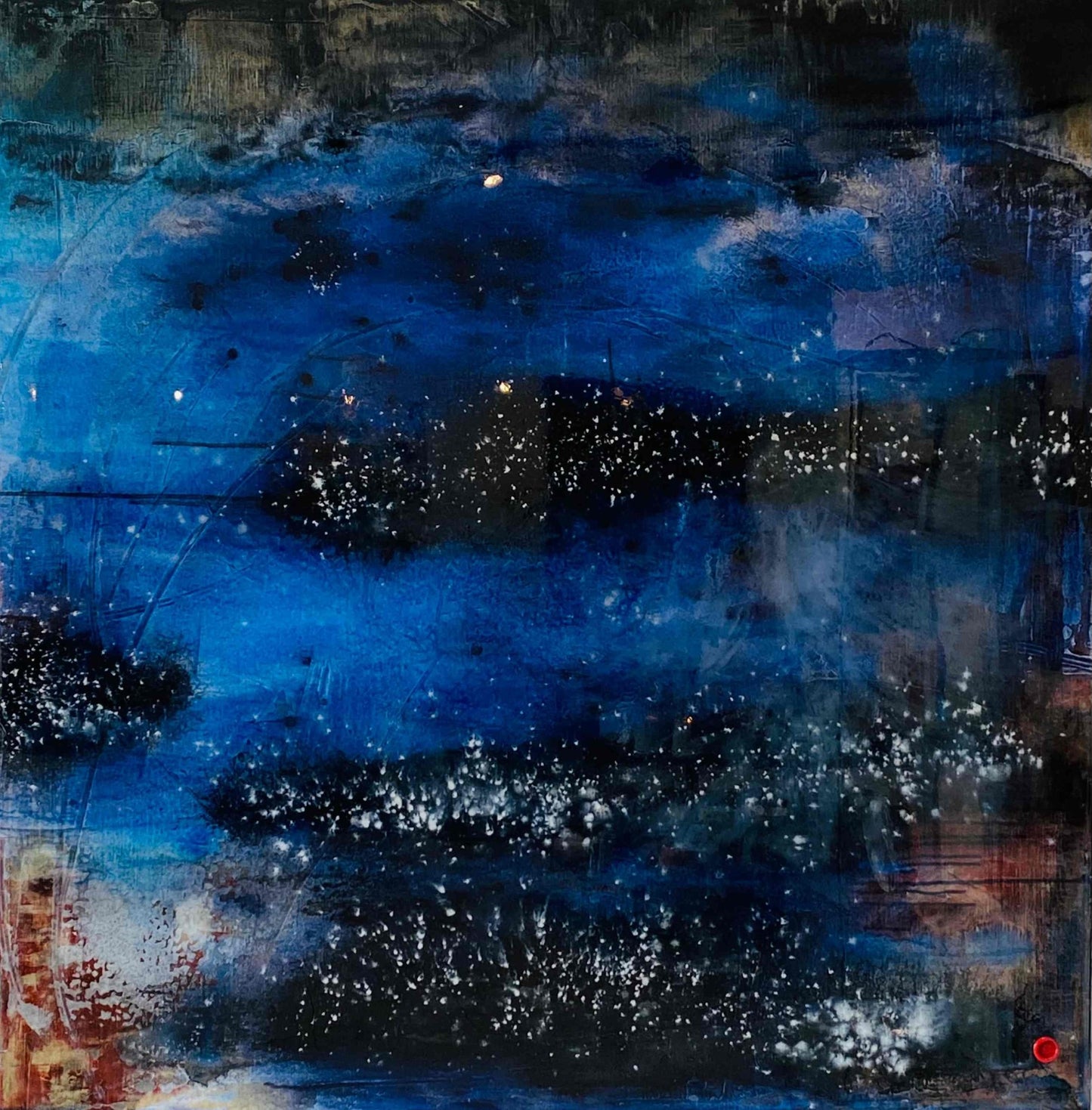Full moon wool grass (120 x 120cm) - ArtFusion.nl