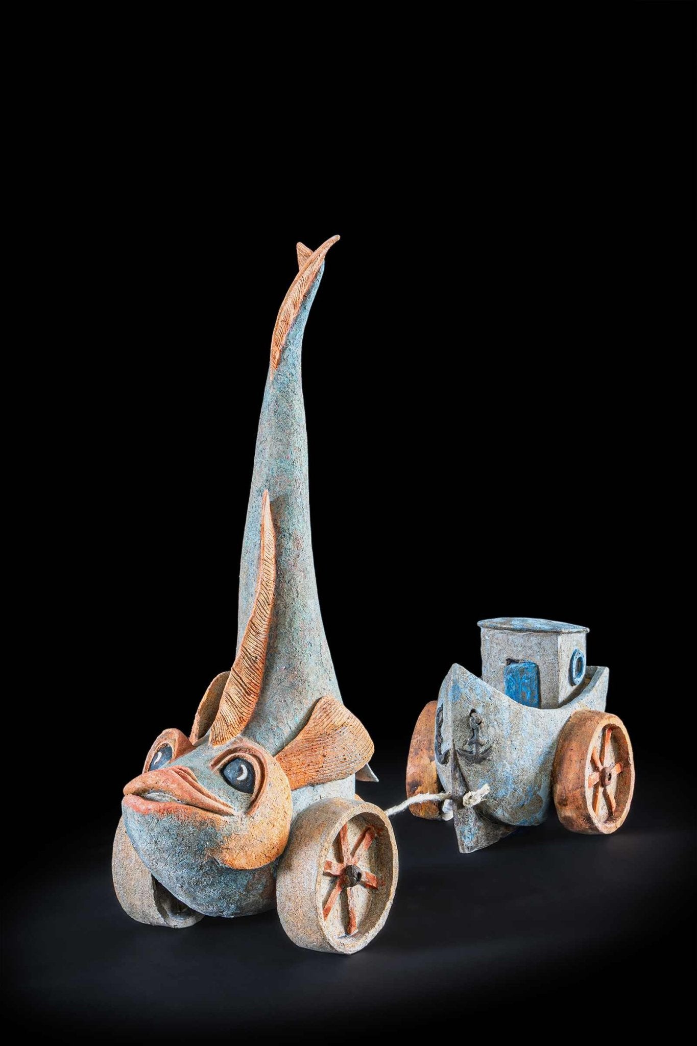 Loodsvis met boot - ArtFusion.nl