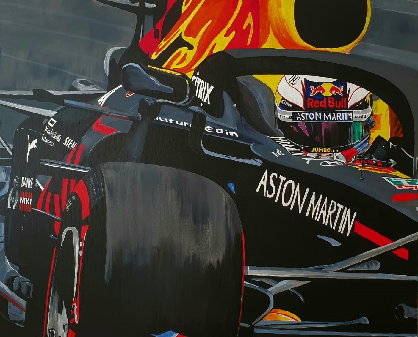 Max - Redbull (100 x 120cm) - ArtFusion.nl