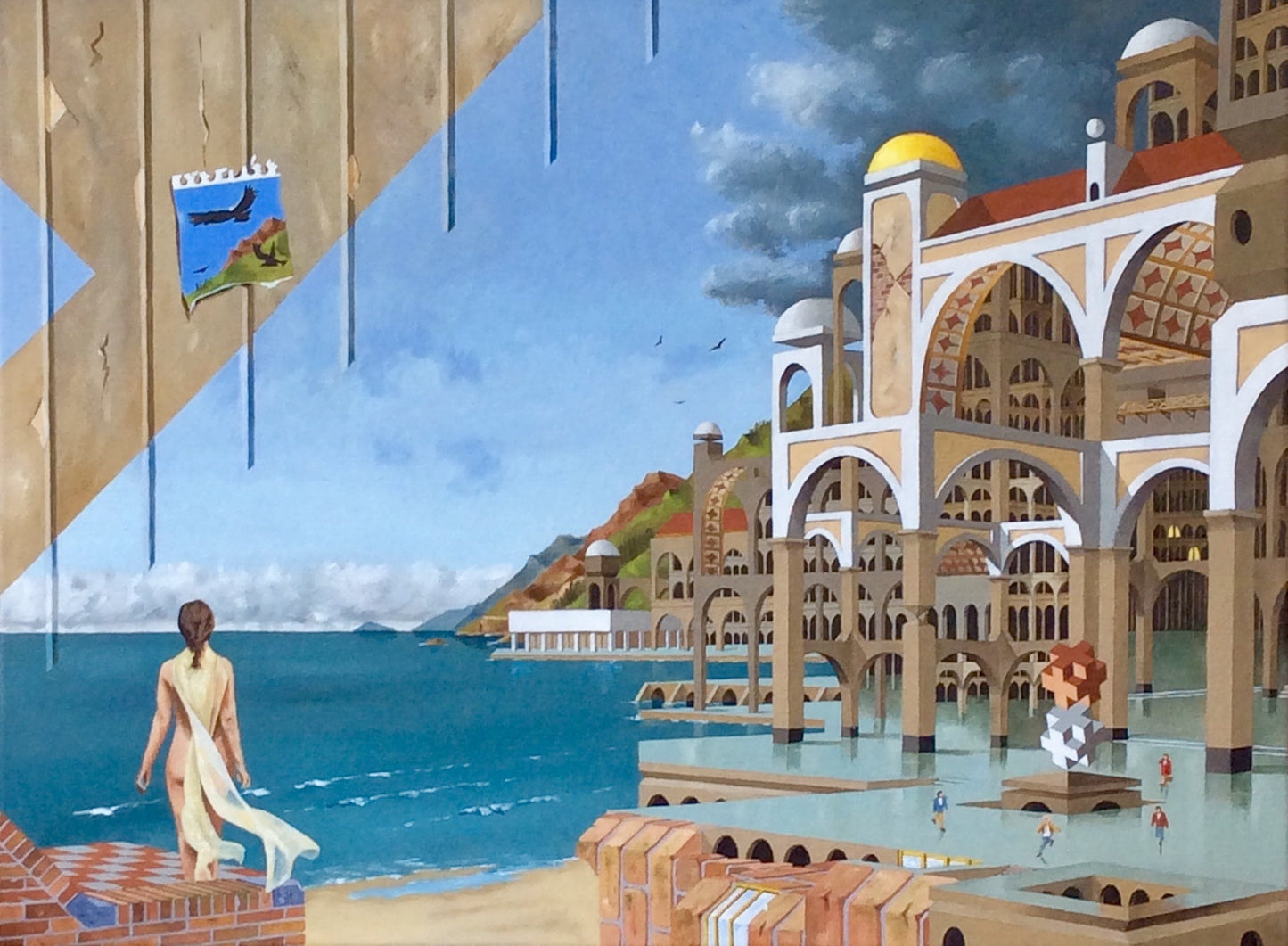 Ook gesluierd (60 x 80cm) - ArtFusion.nl