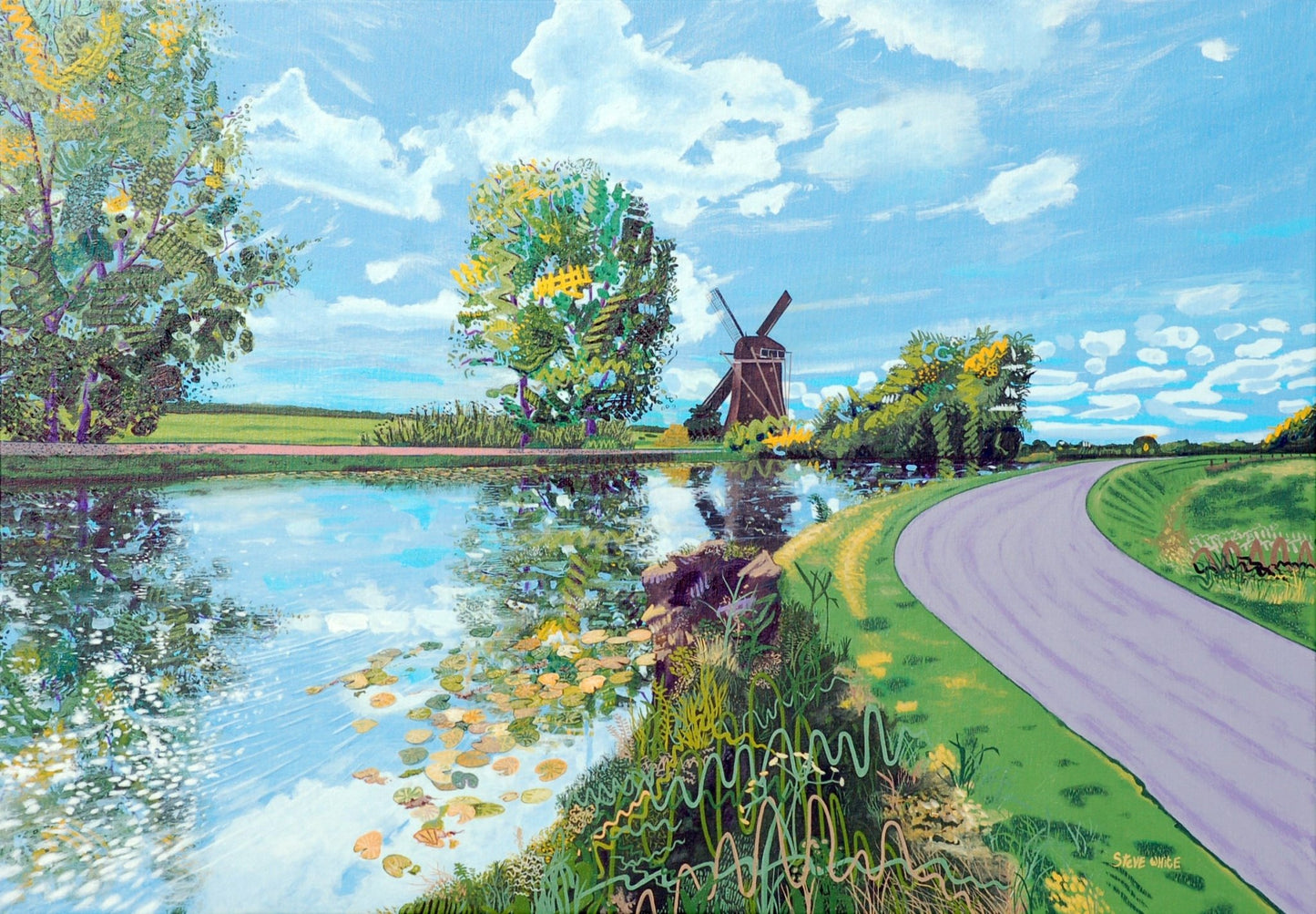 Oostzijde Windmill, Abcoude (100 x 70cm) - ArtFusion.nl