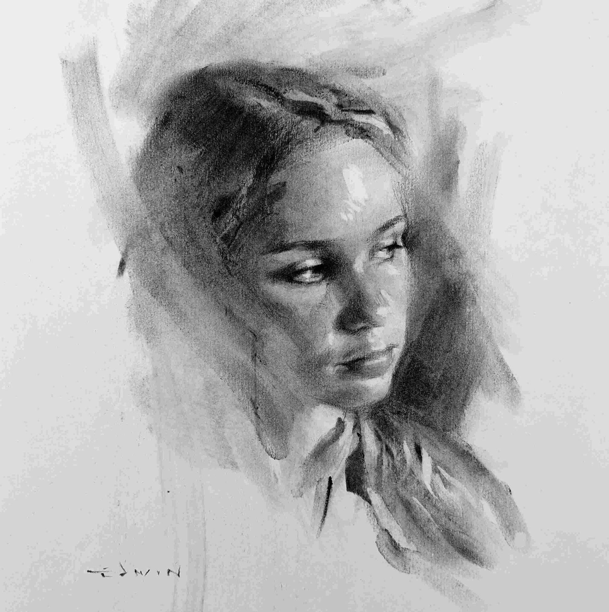 Portretten - houtskool (Voorbeeld) - ArtFusion.nl