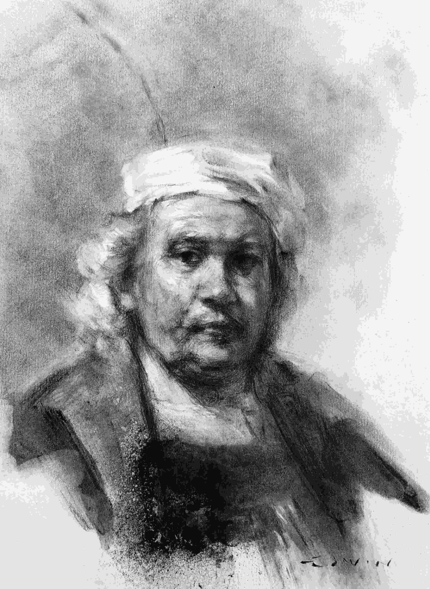 Portretten - houtskool (Voorbeeld) - ArtFusion.nl