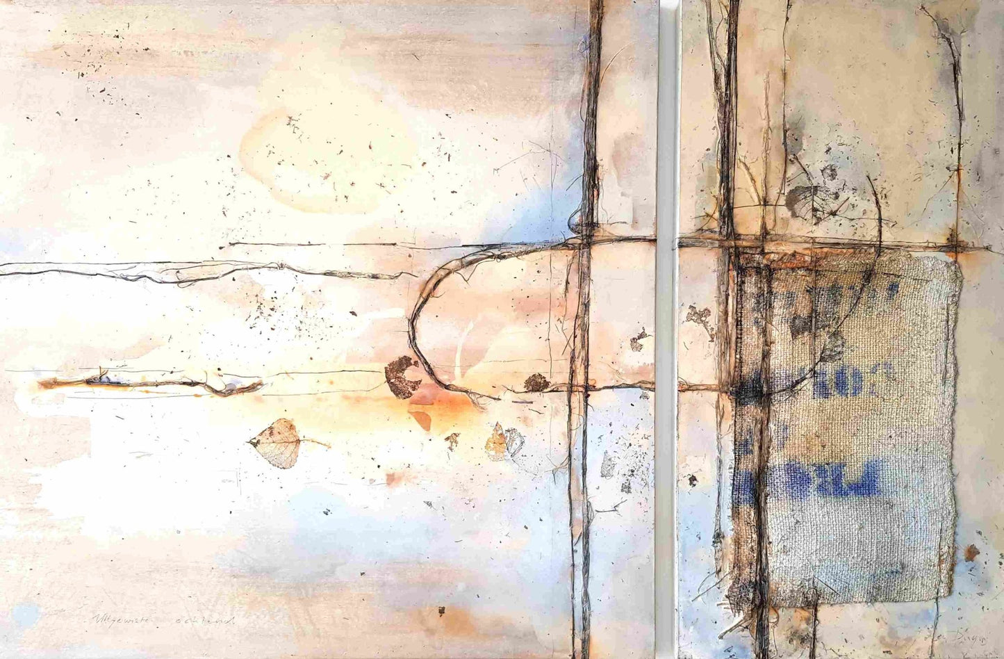 Uitgewiste ochtend (2 luik : 120 x 120cm & 60 x 120cm) - ArtFusion.nl