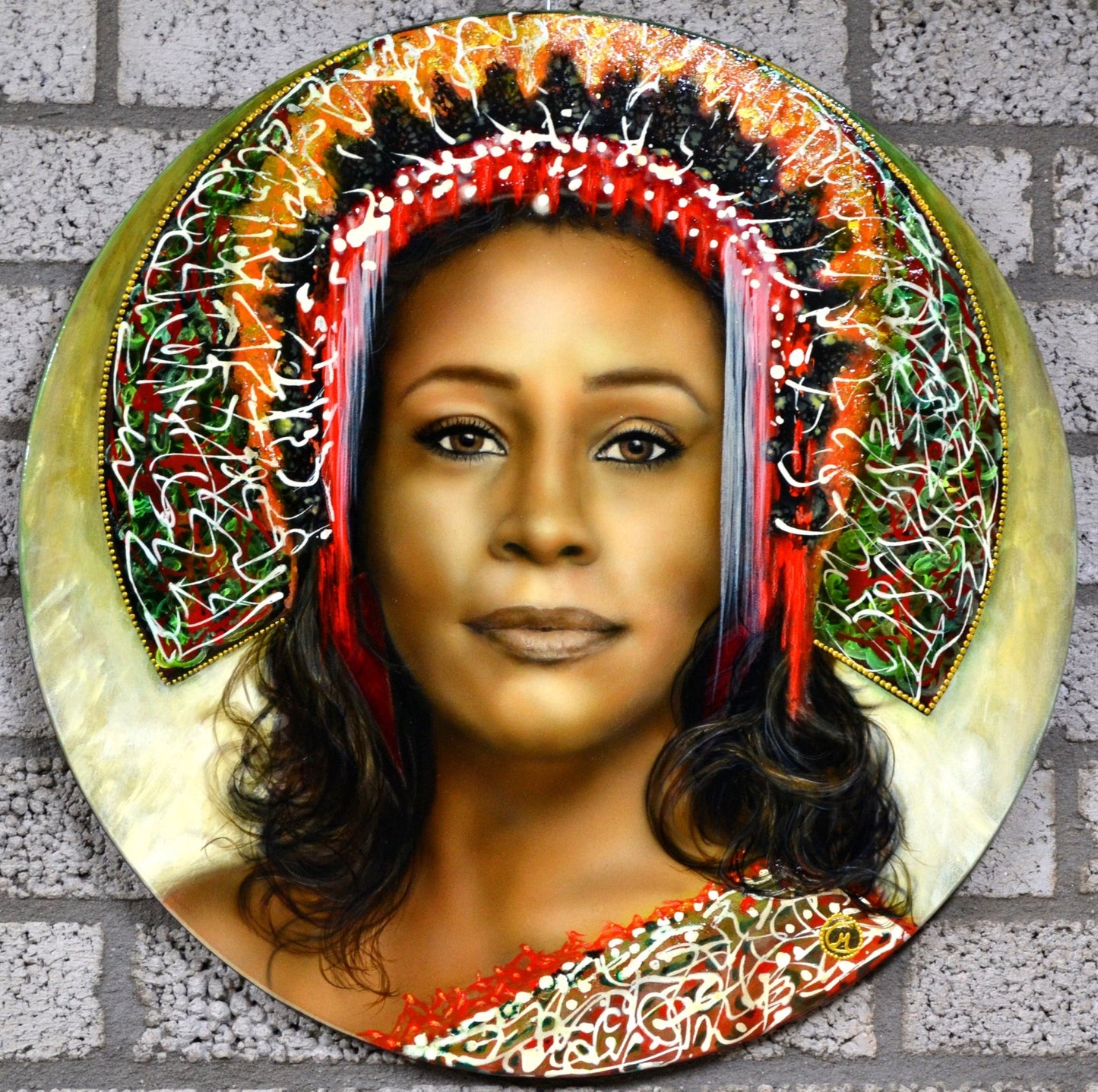 Whitney (60 x 60cm rond) - ArtFusion.nl