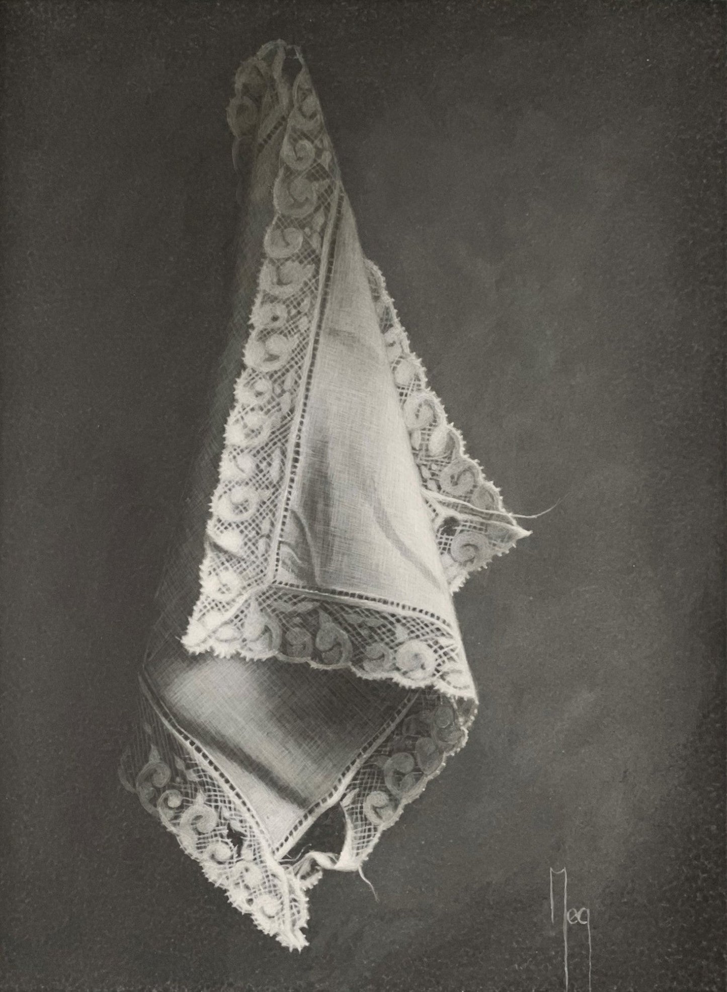 Zakdoekje, oma Riek (24 x 18cm) - ArtFusion.nl