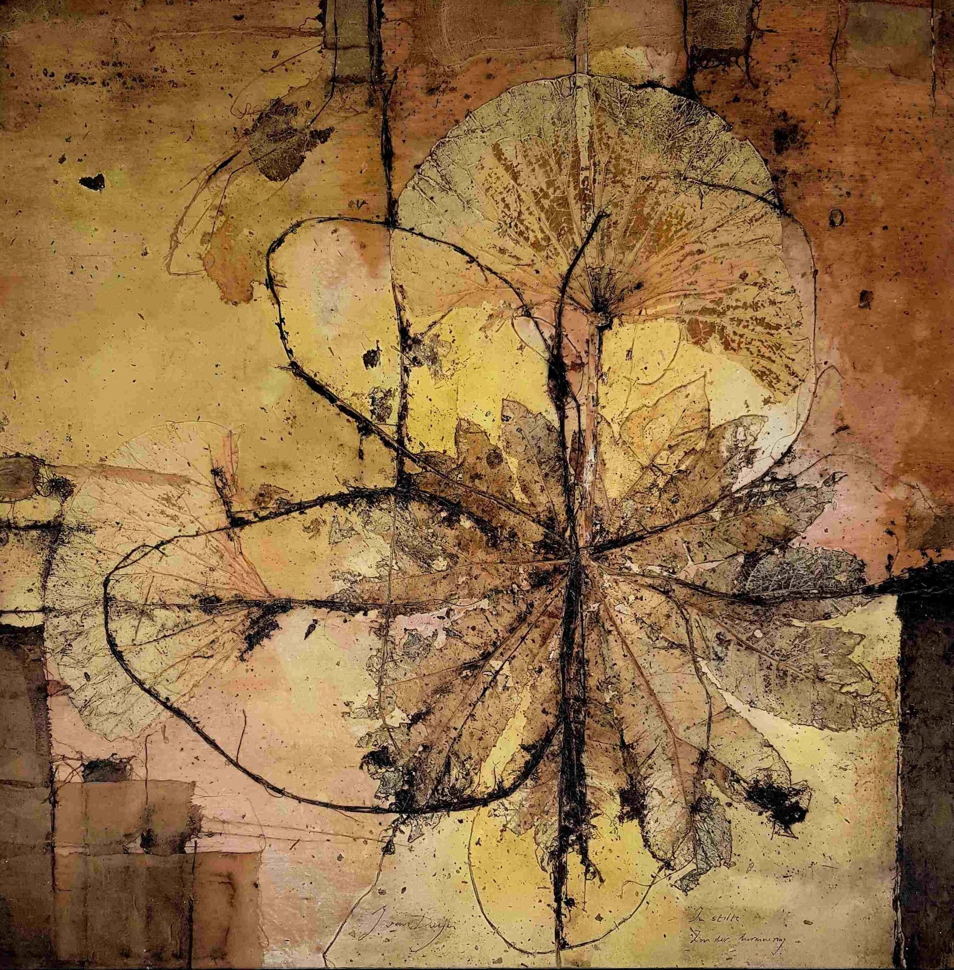 In stilte, zonder herinnering (120 x 120cm) - ArtFusion.nl