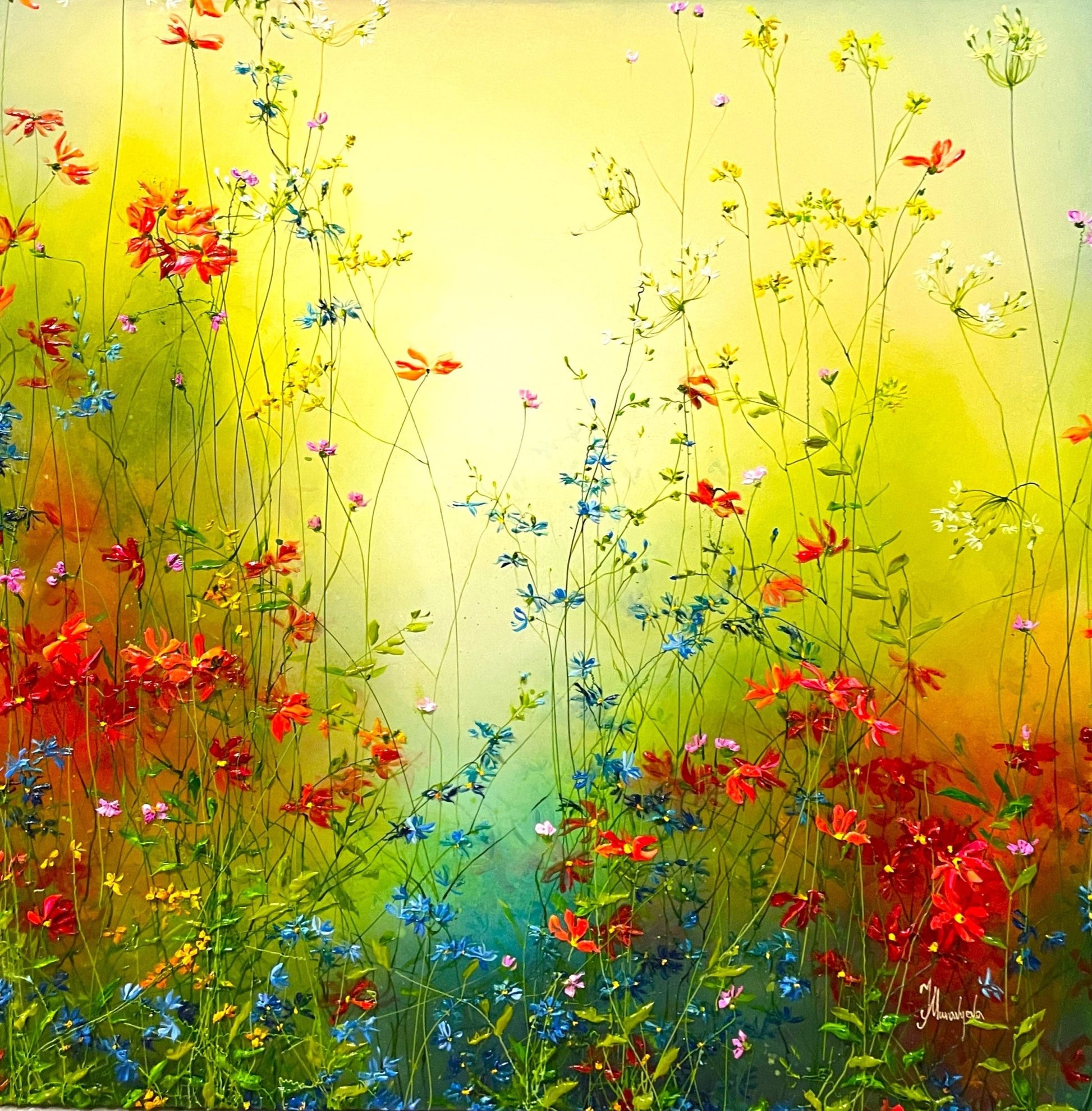 Sunrise (100 x 100cm) - ArtFusion.nl