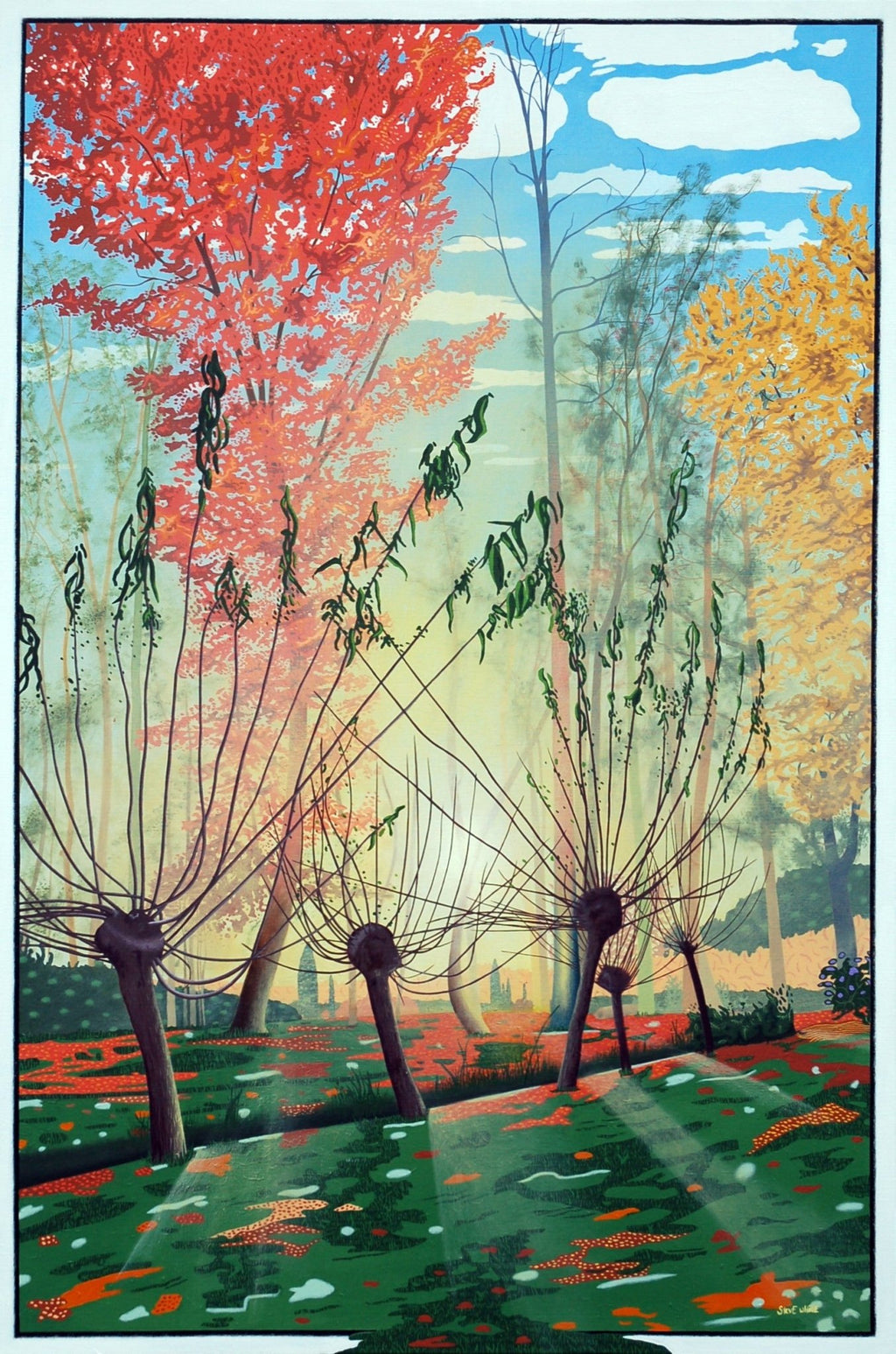 Autumn sunrise (150 x 100cm) - ArtFusion.nl