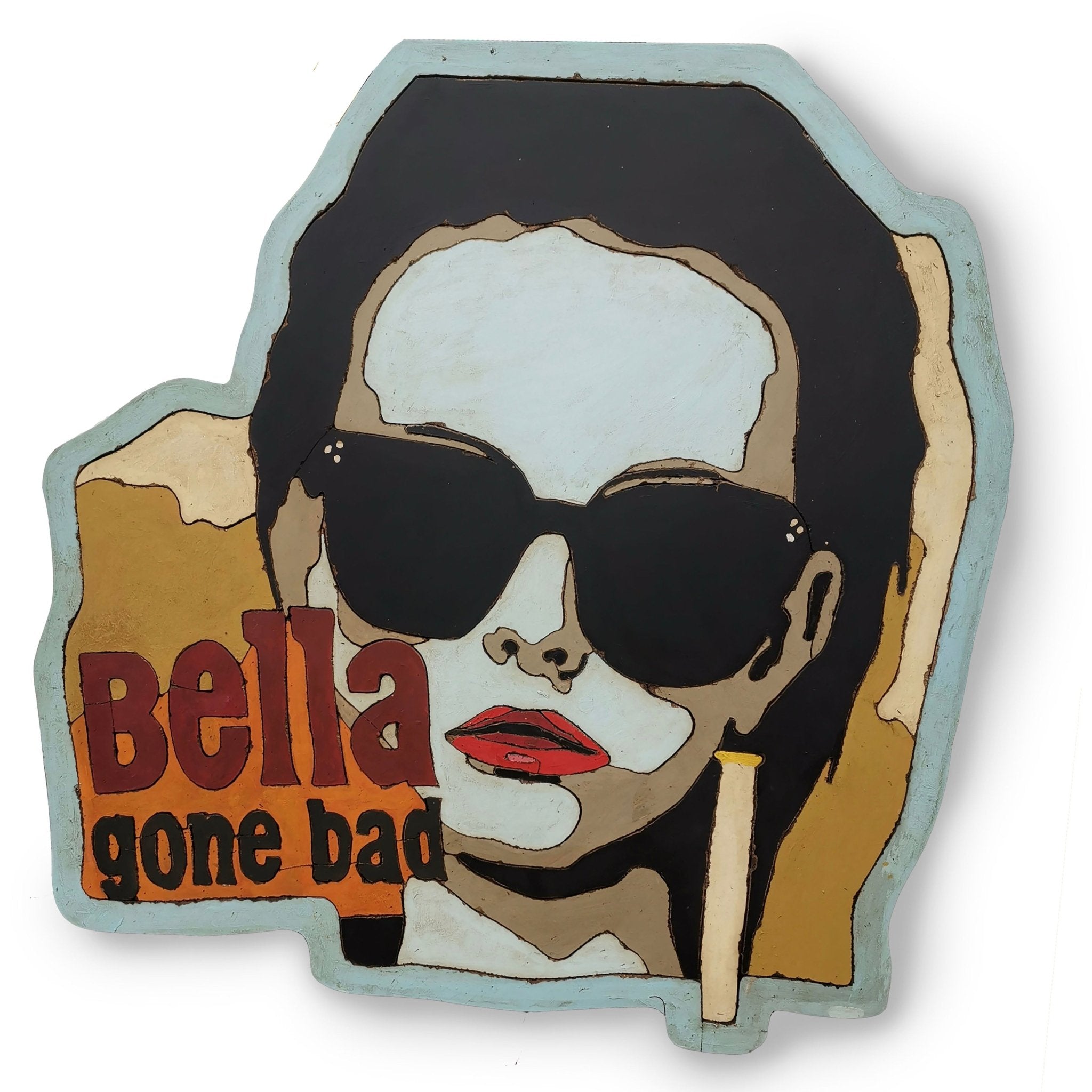 Bella gone bad (115 x 115cm) - ArtFusion.nl