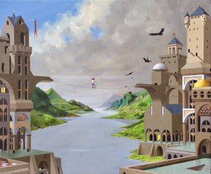 De oversteek (50 x 60cm) - ArtFusion.nl
