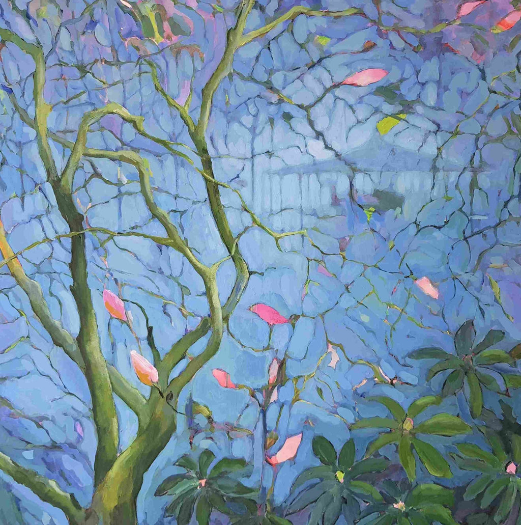 Garden House Magnolia (100 x 100cm) - ArtFusion.nl