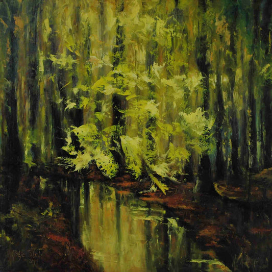 Herfstreflexies (100 x 100cm) - ArtFusion.nl