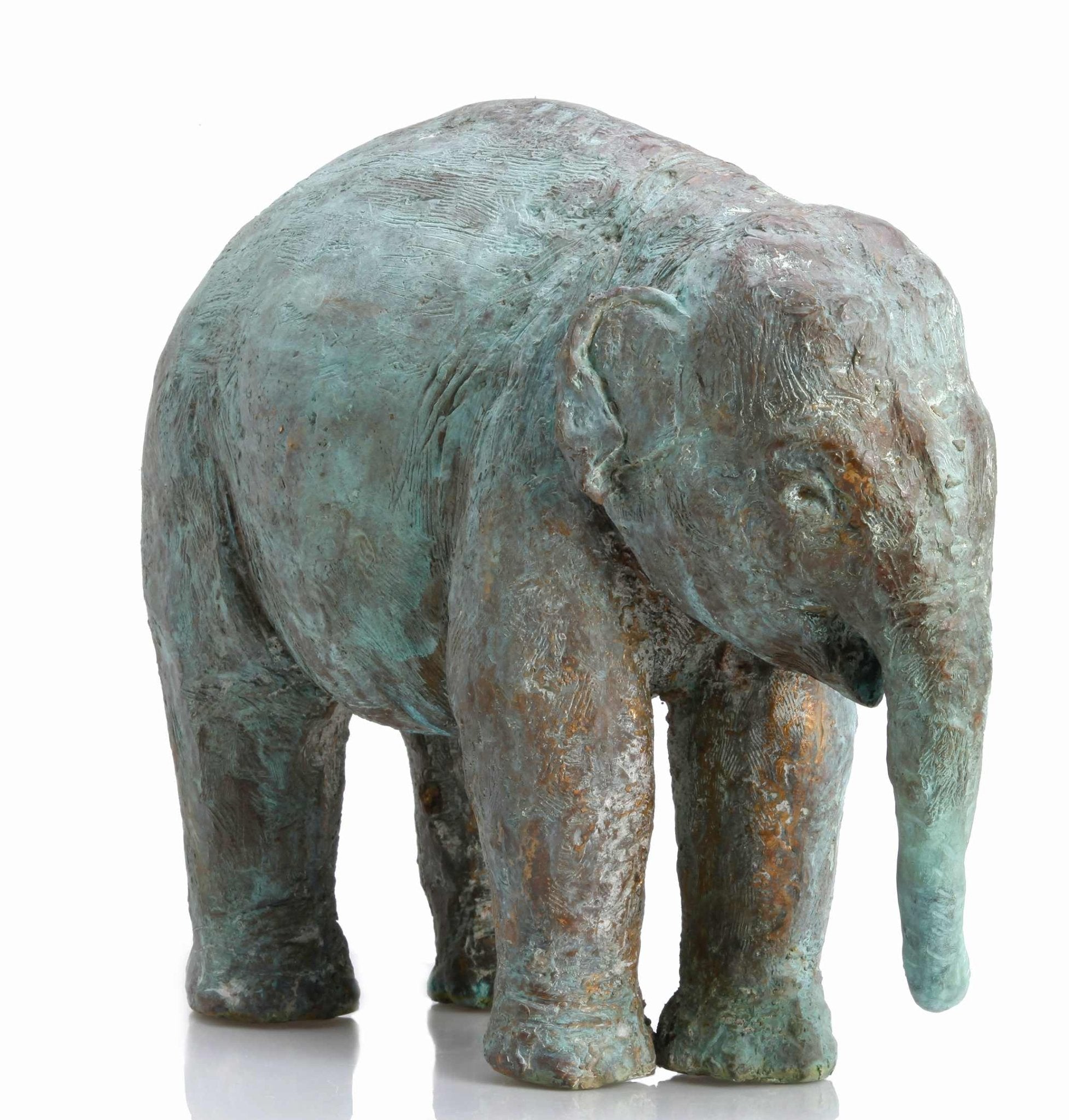 Jonge Indiase olifant (32 x 40 x 20cm) - ArtFusion.nl