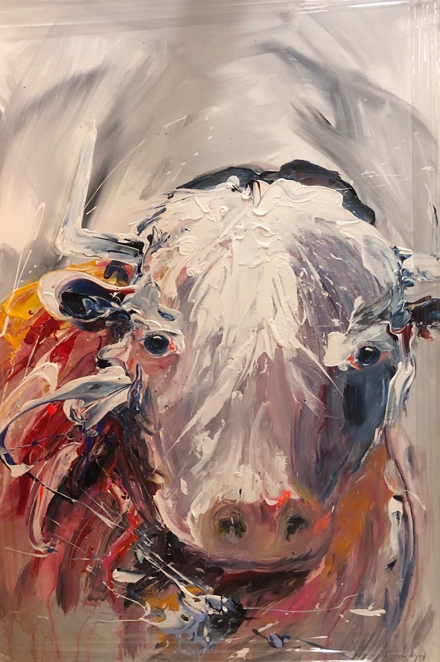 Le taureau (150 x 100cm) - ArtFusion.nl