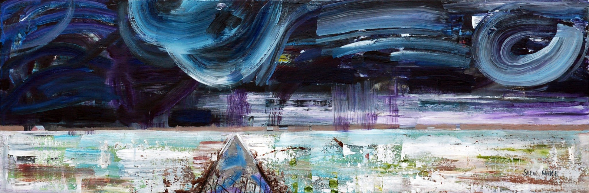 Netherlands, Winter (120 x 40cm) - ArtFusion.nl