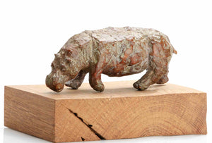 Nijlpaard (14 x 22 x 15cm) - ArtFusion.nl