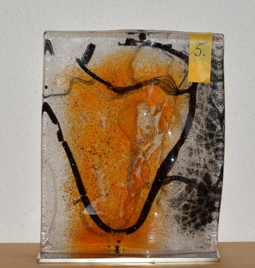 Nr. 5 glas (25 x 20cm) - ArtFusion.nl