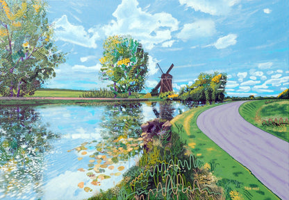 Oostzijde Windmill, Abcoude (100 x 70cm) - ArtFusion.nl