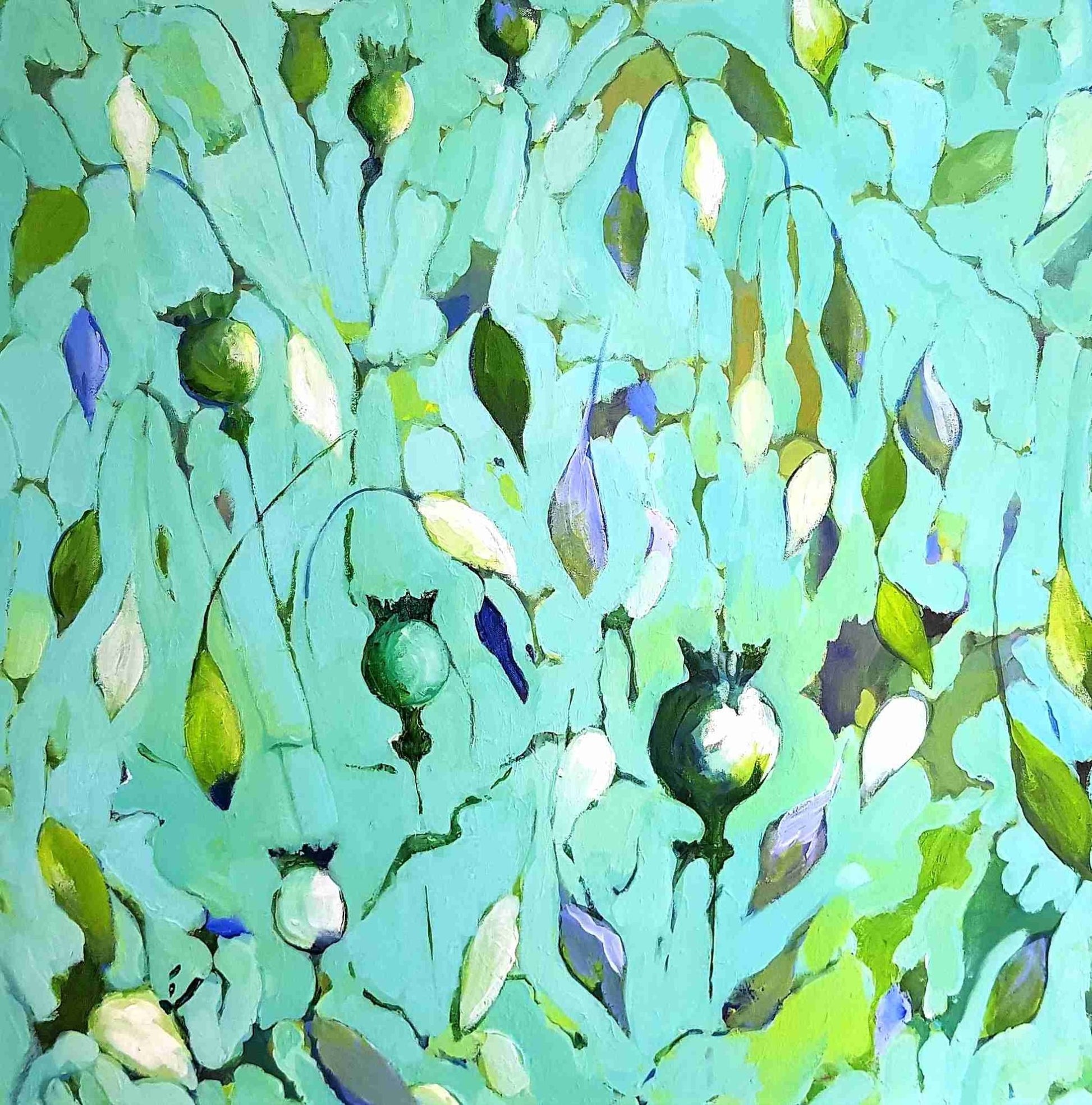 Papavers (80 x 80cm) - ArtFusion.nl