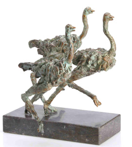 Struisvogels (37 x 40 x 25cm) - ArtFusion.nl