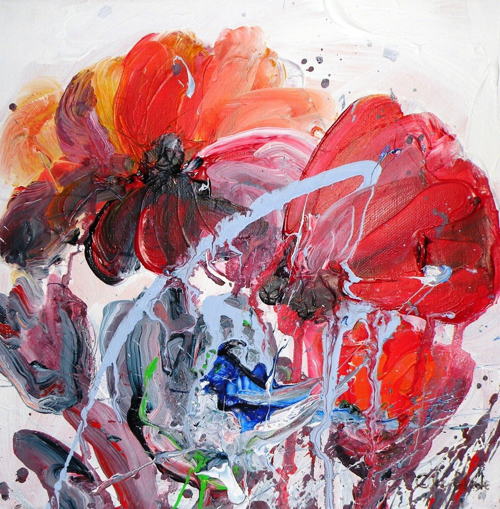 The last flowers (40 x 40cm) - ArtFusion.nl