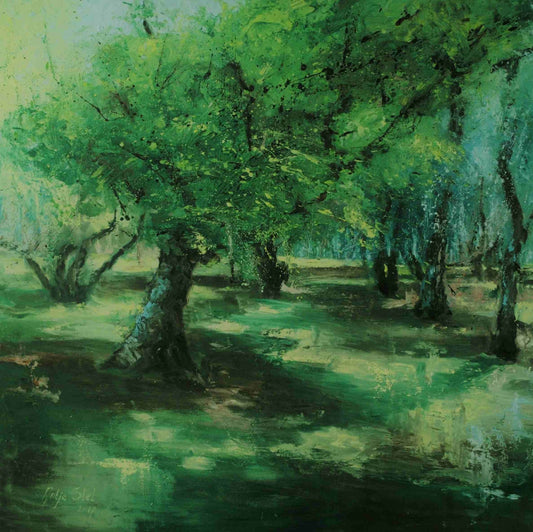 Woudreuzen (100 x 100cm) - ArtFusion.nl